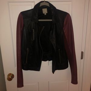 Halogen Leather Jacket